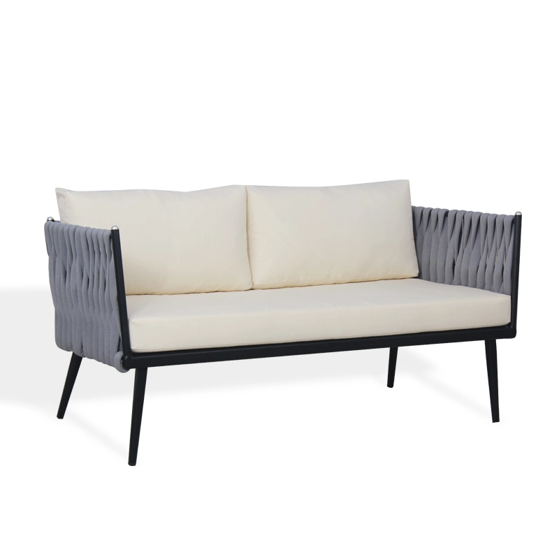 Modern Design Outdoor Garden Patio Furniture Waterproof Aluminum Rope Sofa